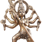 Pure Brass Mahishasur Mardini Durga Idol 8" | Intricate Craftsmanship | Victory of Good Over Evil | Timeless Sacred Piece | Home Temple Decor